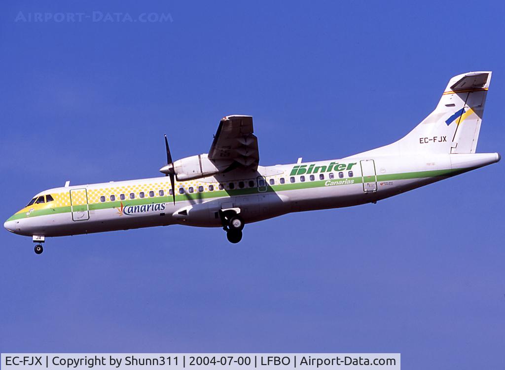 EC-FJX, 1991 ATR 72-201 C/N 267, Landing rwy 32L