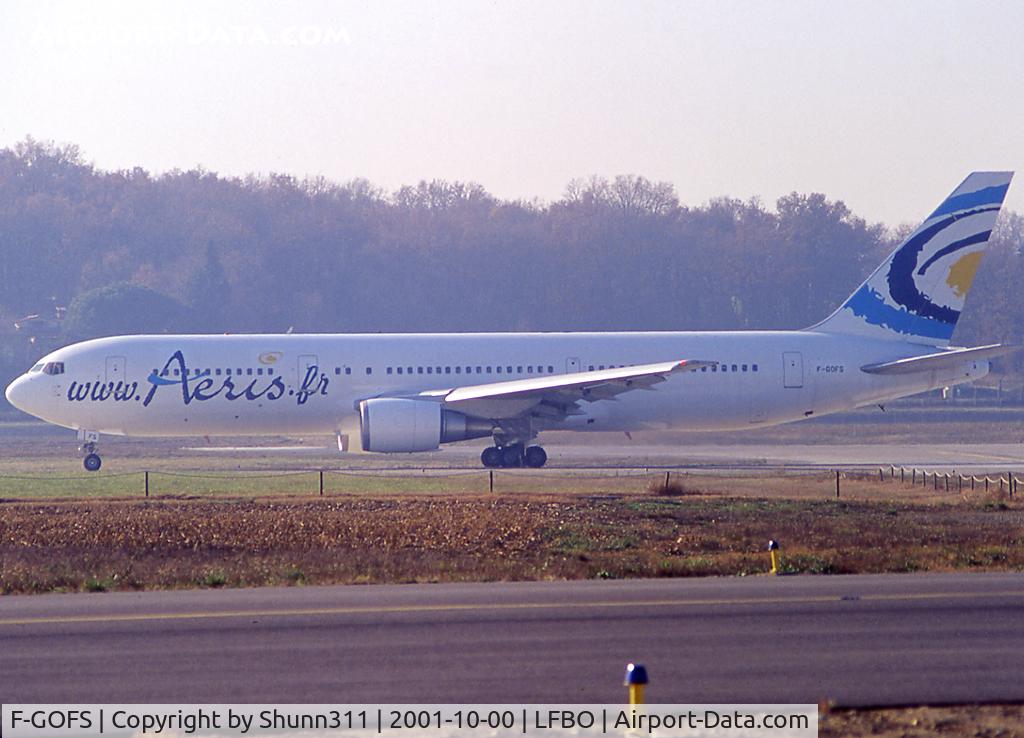 F-GOFS, 1993 Boeing 767-39H C/N 26257, Lining up rwy 14R for departure... It was the first time when I was seen it this day ;)