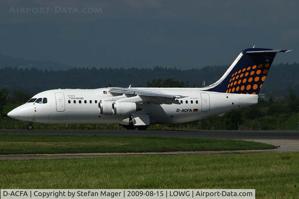 D-ACFA, 1991 British Aerospace BAe.146-200 C/N E2200, before take off to FRA