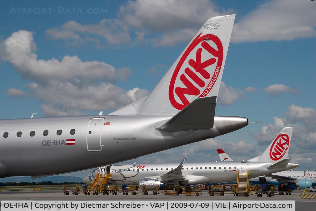 OE-IHA, 2009 Embraer 190LR (ERJ-190-100LR) C/N 19000285, Fly Niki Embraer 190