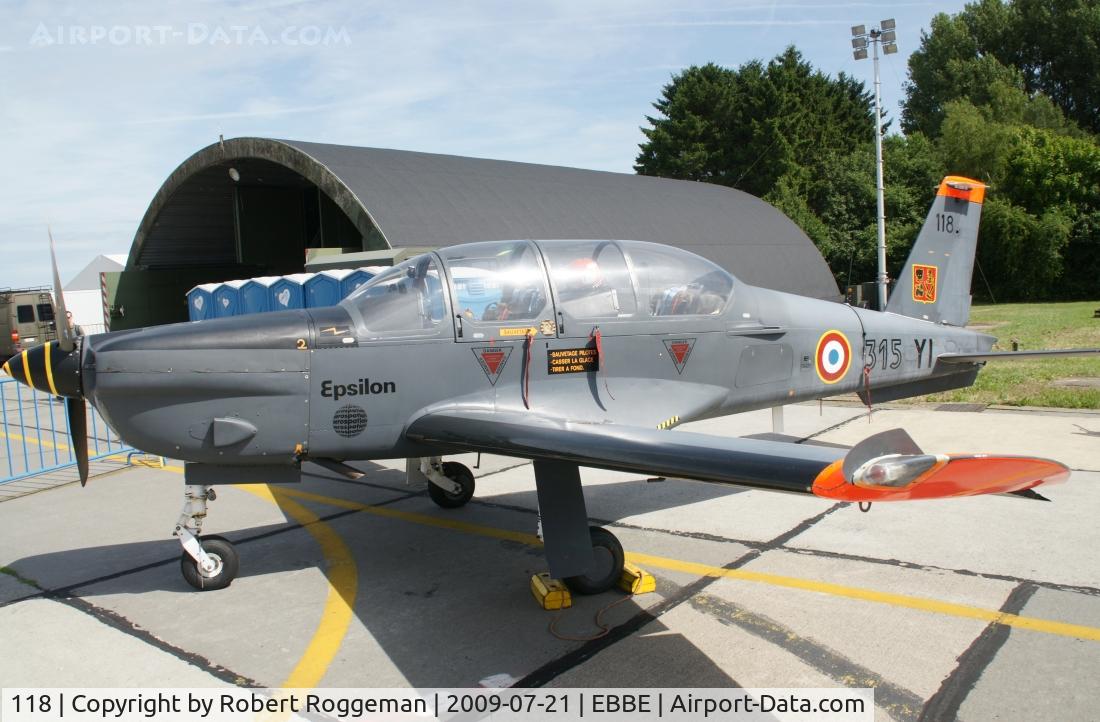 118, Socata TB-30 Epsilon C/N 118, Aerospatiale TB.30 Epsilon 315 YI FAF.Open Door Beauvechain AFB.