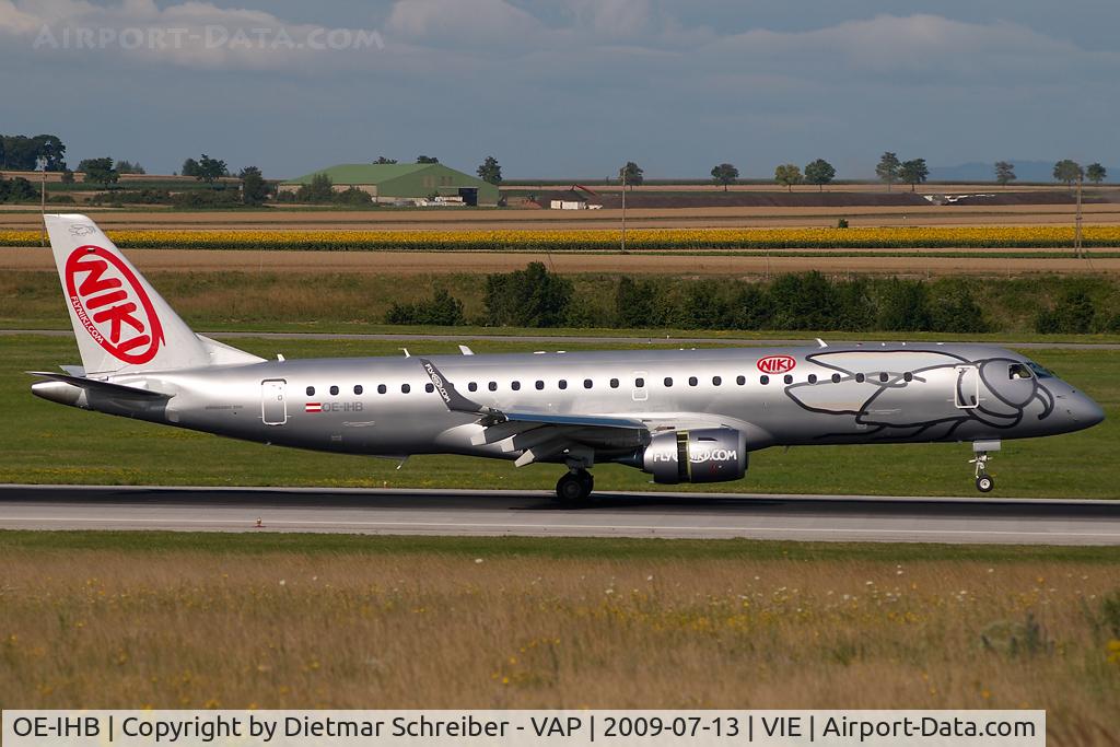 OE-IHB, 2009 Embraer 190LR (ERJ-190-100LR) C/N 19000294, Fly Niki Embraer 190