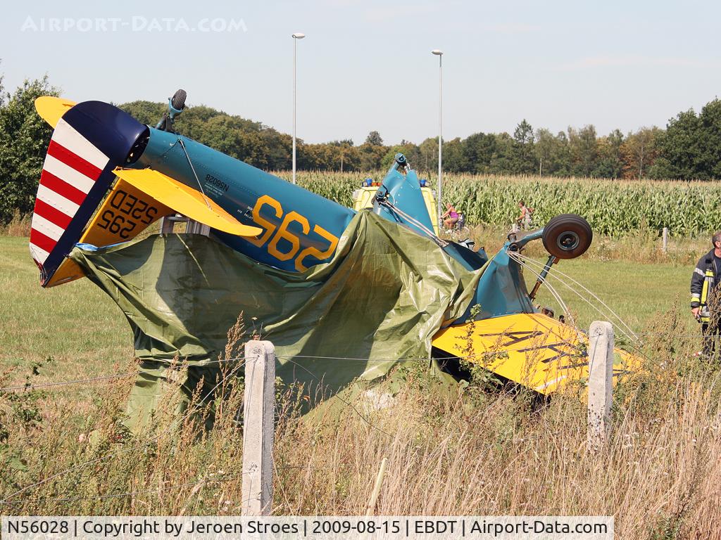 N56028, 1942 Ryan Aeronautical ST3KR C/N 2014, crashed on short final due engine failure