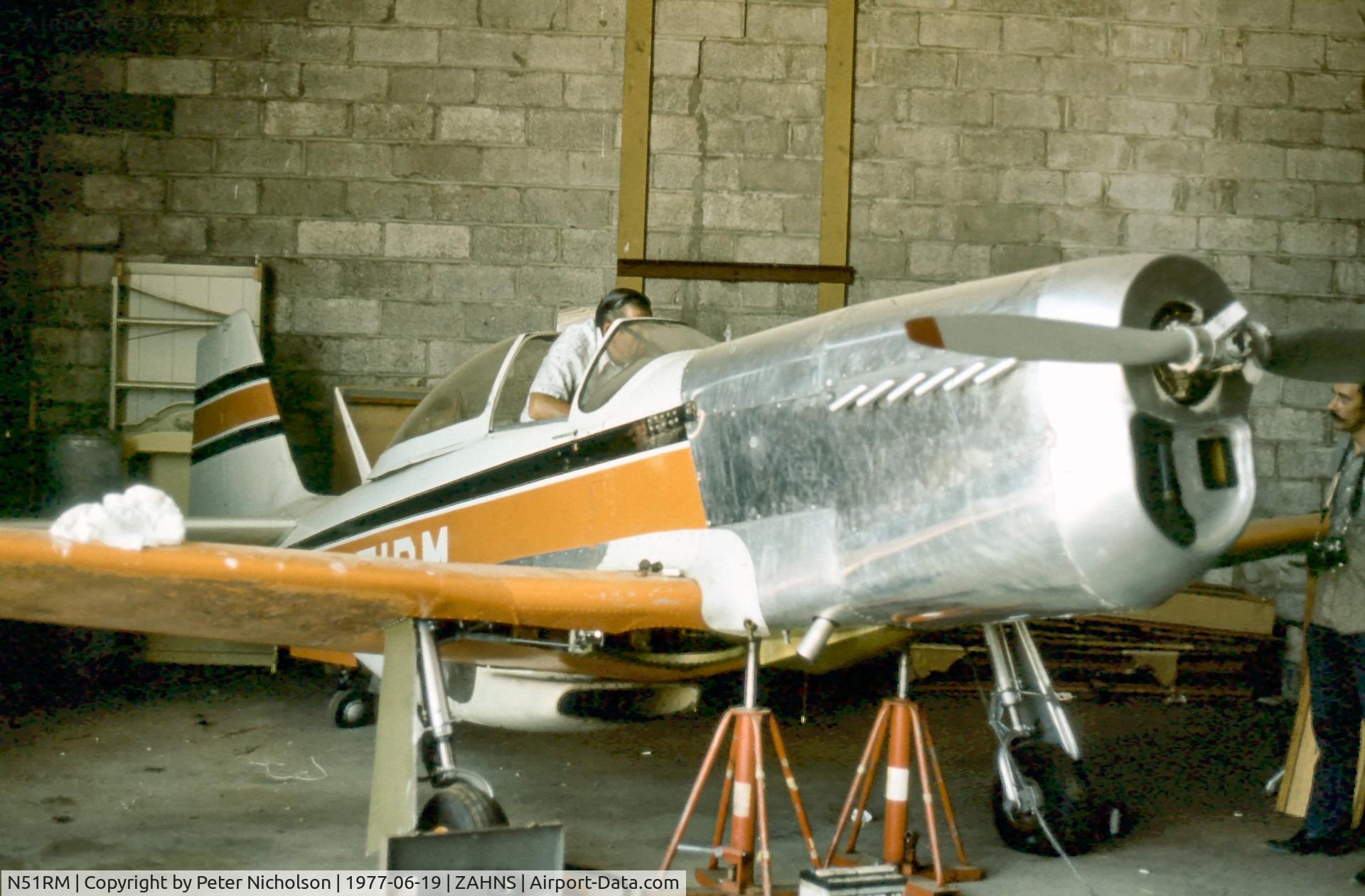 N51RM, 1977 Miller S.A.L. 2/3 MUSTANG C/N 92, Two-thirds scale replica Mustang undergoing work at Zahns Airport, Amityville, Long Island in the Summer of 1977. The airfield closed in 1980.
