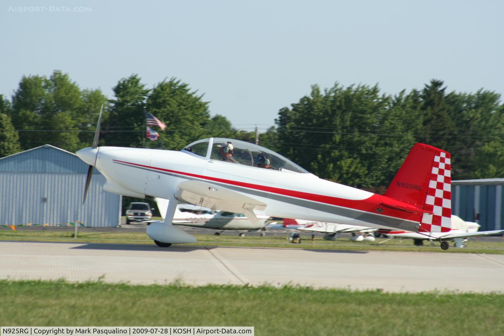 N925RG, 2007 Vans RV-8 C/N 80925, RV-8