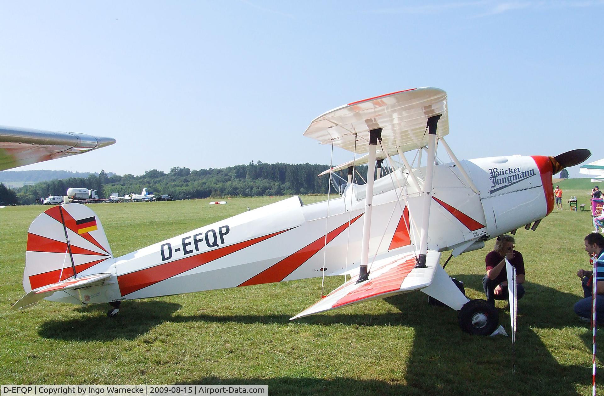 D-EFQP, CASA 1.131E Jungmann C/N 2046, CASA 1.131E (license built Bücker Bü 131 Jungmann) at the Montabaur airshow 2009