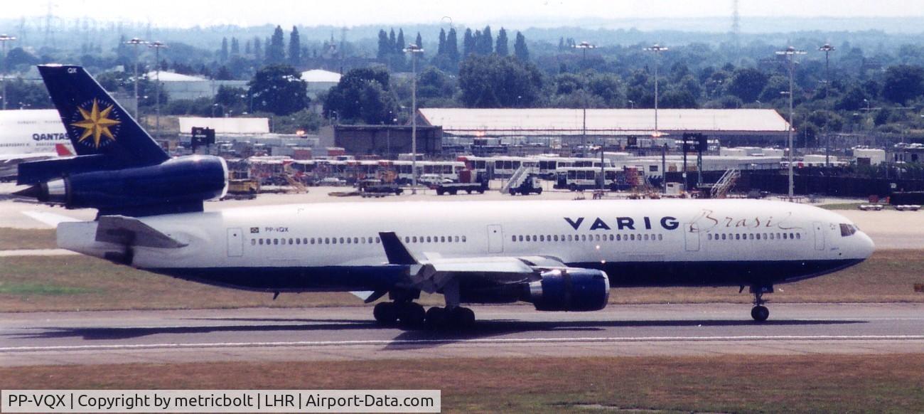 PP-VQX, 1996 McDonnell Douglas MD-11F C/N 48769, LHR,July 2001