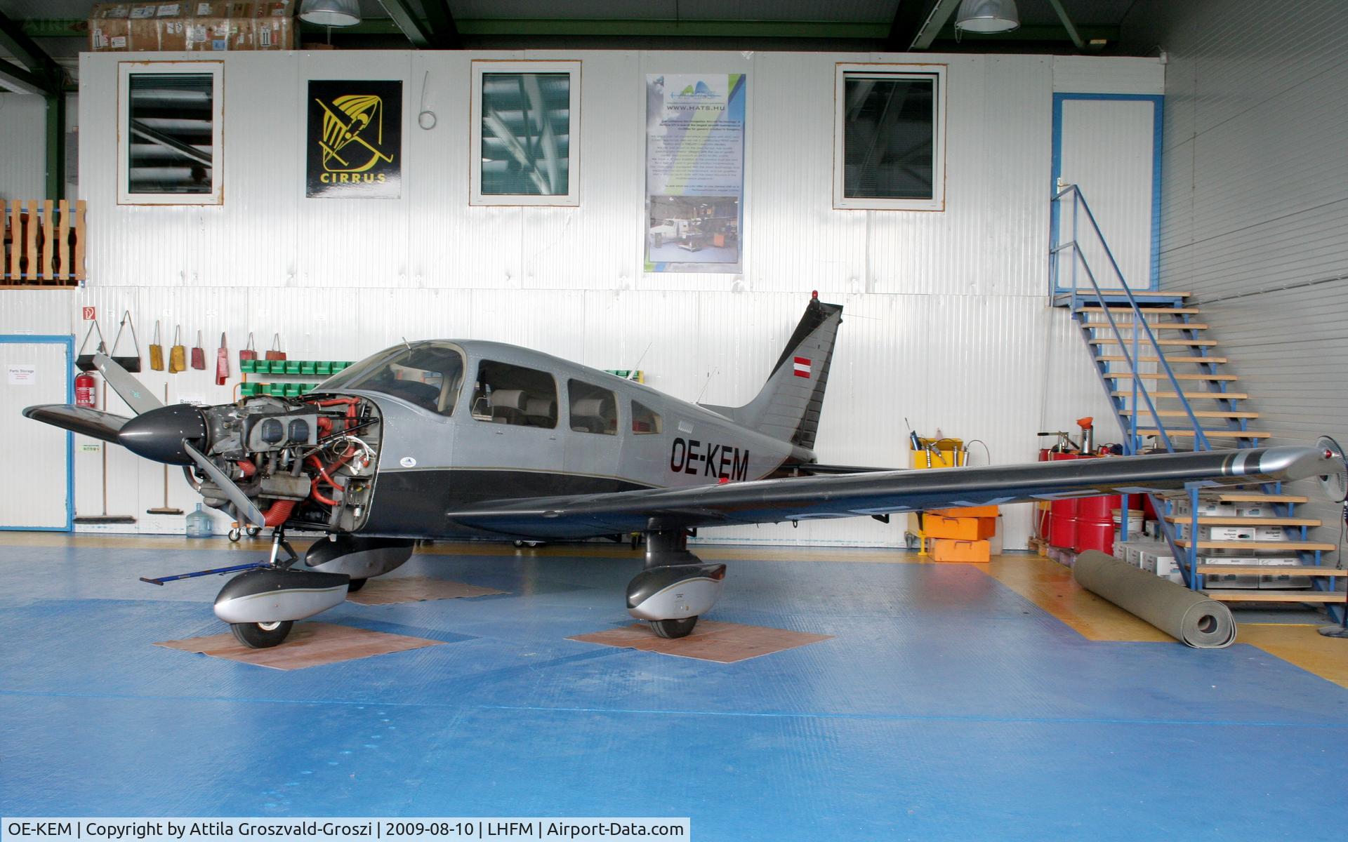 OE-KEM, 1978 Piper PA-28-181 Cherokee Archer II C/N 28-7890072, Hungarian Aircraft Technology & Service hangar
