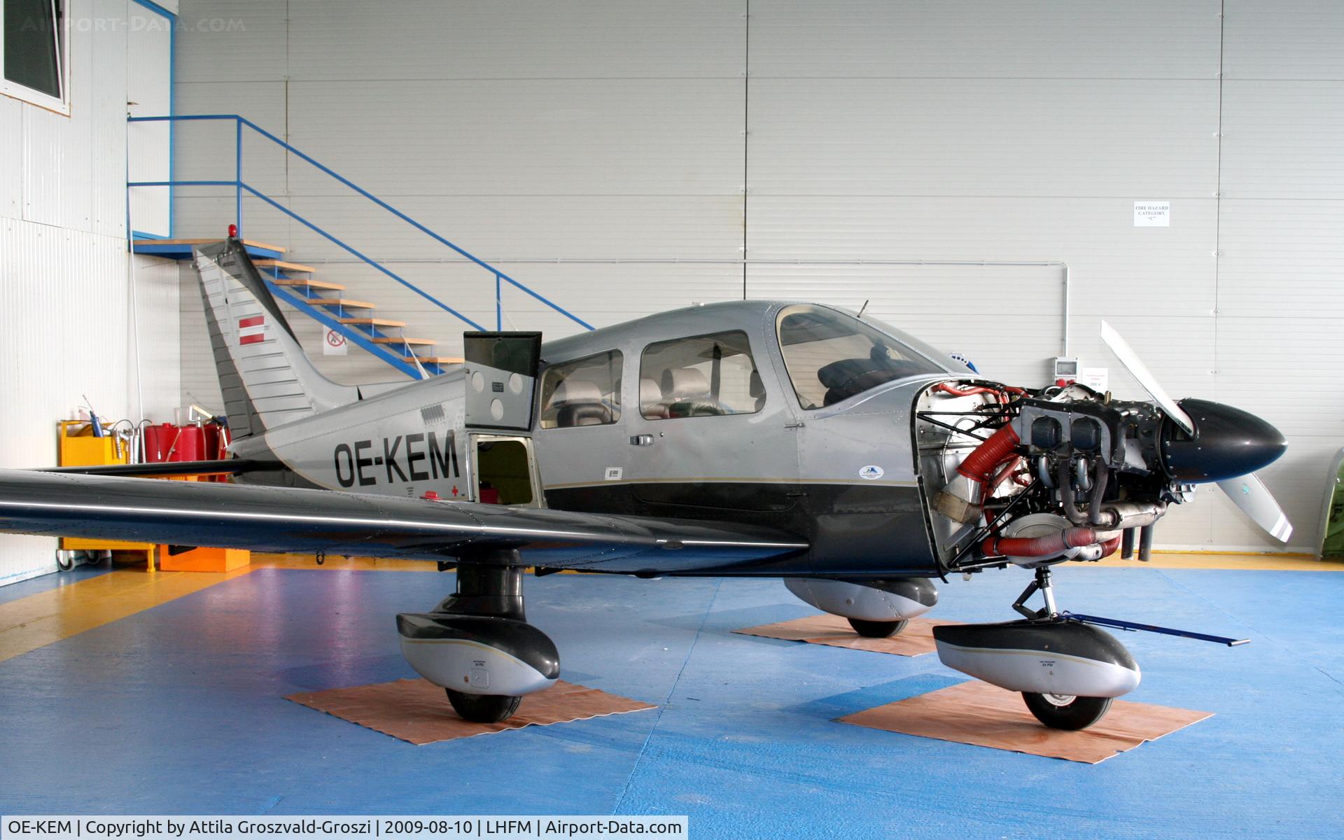 OE-KEM, 1978 Piper PA-28-181 Cherokee Archer II C/N 28-7890072, Hungarian Aircraft Technology & Service hangar