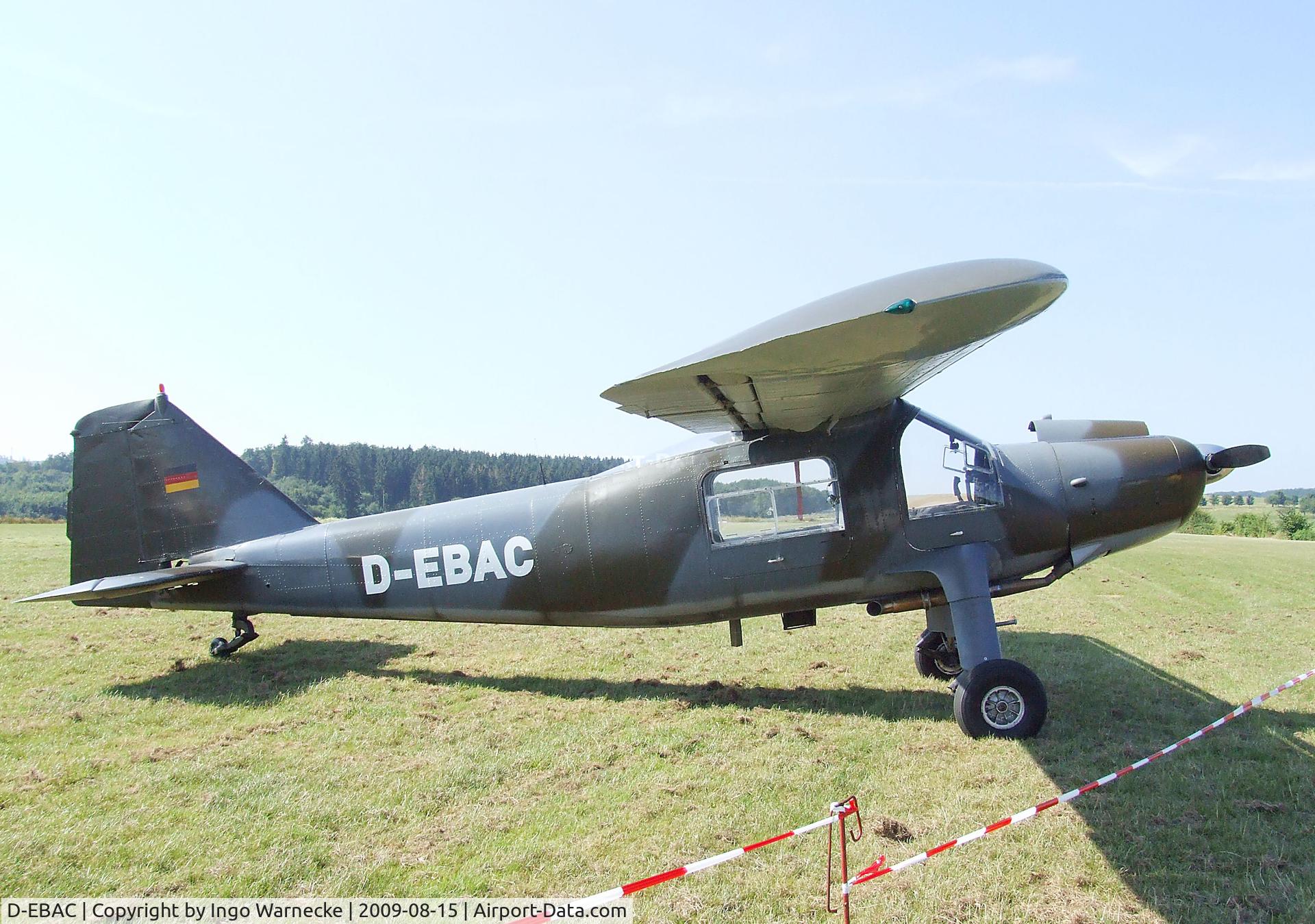 D-EBAC, Dornier Do-27A-4 C/N 381, Dornier Do 27A-4 at the Montabaur airshow 2009