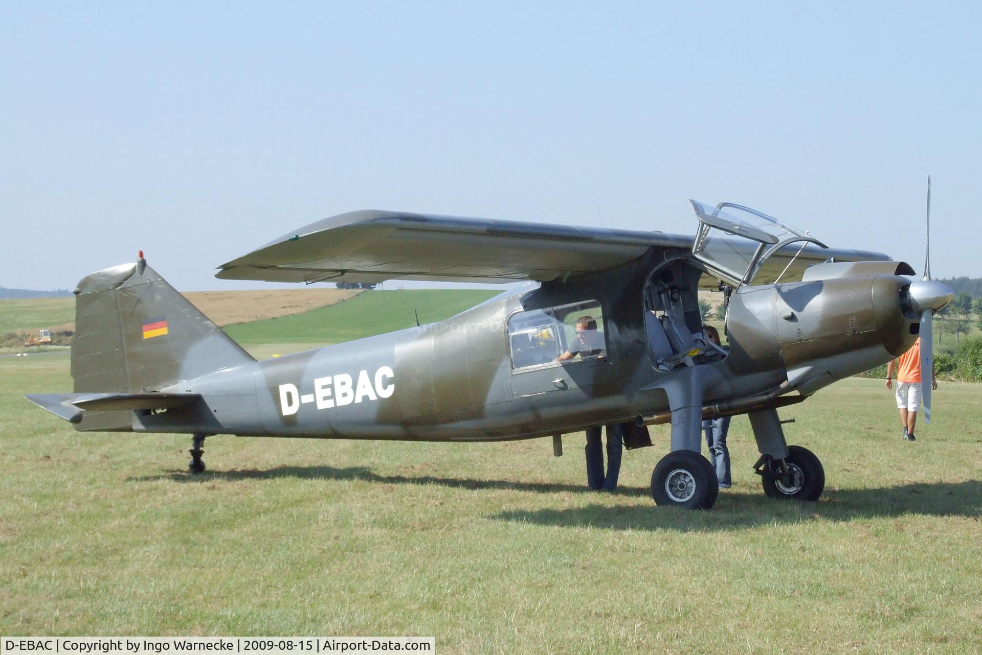 D-EBAC, Dornier Do-27A-4 C/N 381, Dornier Do 27A-4 at the Montabaur airshow 2009