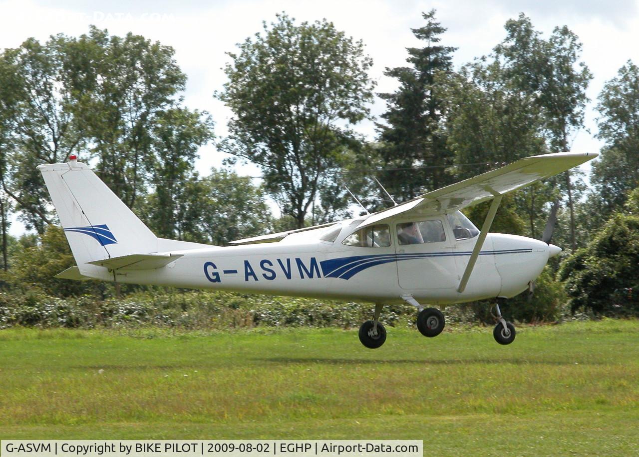 G-ASVM, 1964 Reims Cessna F172E Skyhawk C/N 0077, JUST ABOUT TO TOUCH DOWN RWY 26