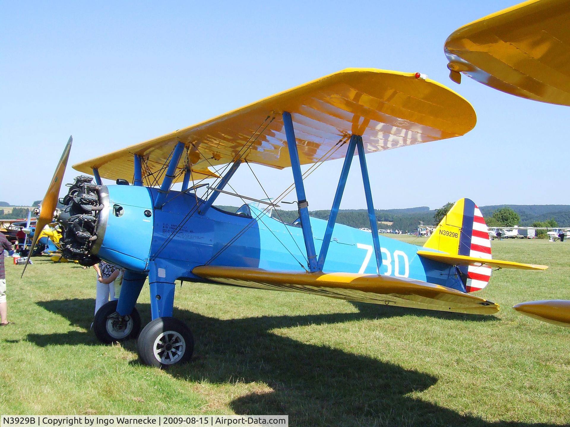 N3929B, Boeing E75 C/N 75-6001, Boeing E75 (Stearman PT-13D) at the Montabaur airshow 2009