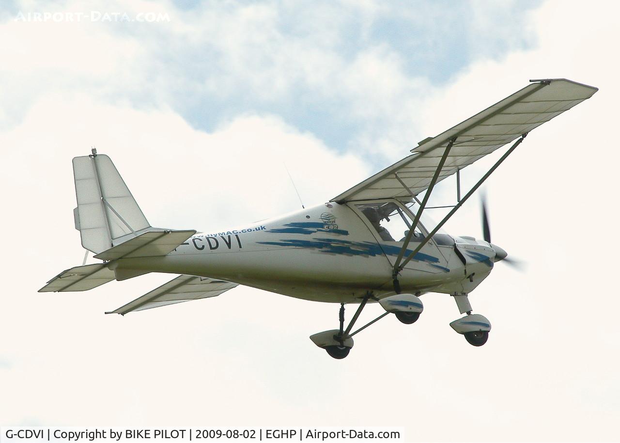 G-CDVI, 2006 Comco Ikarus C42 FB80 C/N 0602-6794, CLIMB OUT FROM RWY 26