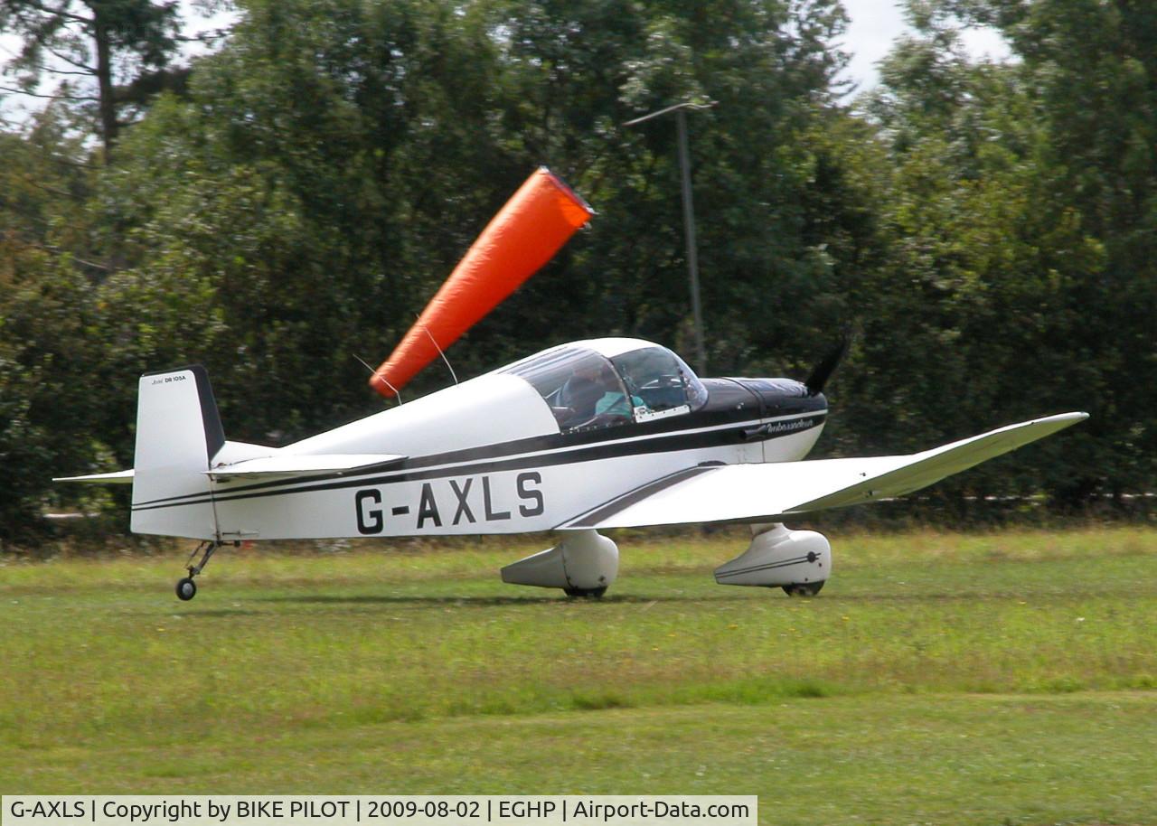 G-AXLS, 1959 Jodel DR-105A Ambassadeur C/N 86, RESIDENT JODEL ABOUT TO DEPART RWY 26