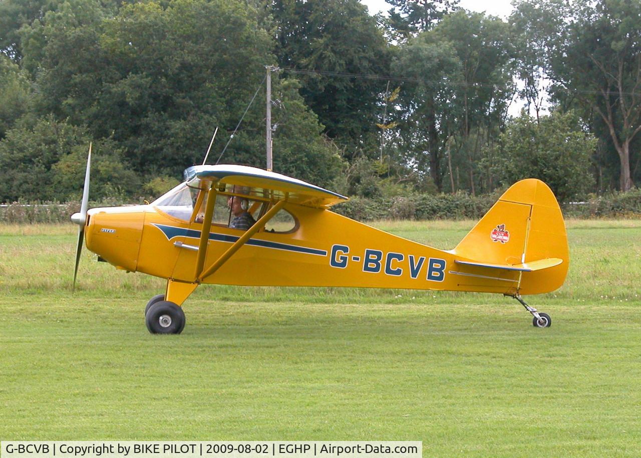 G-BCVB, 1949 Piper PA-17 Vagabond C/N 17-190, RESIDENT VAGABOND HEADING TO RWY 26