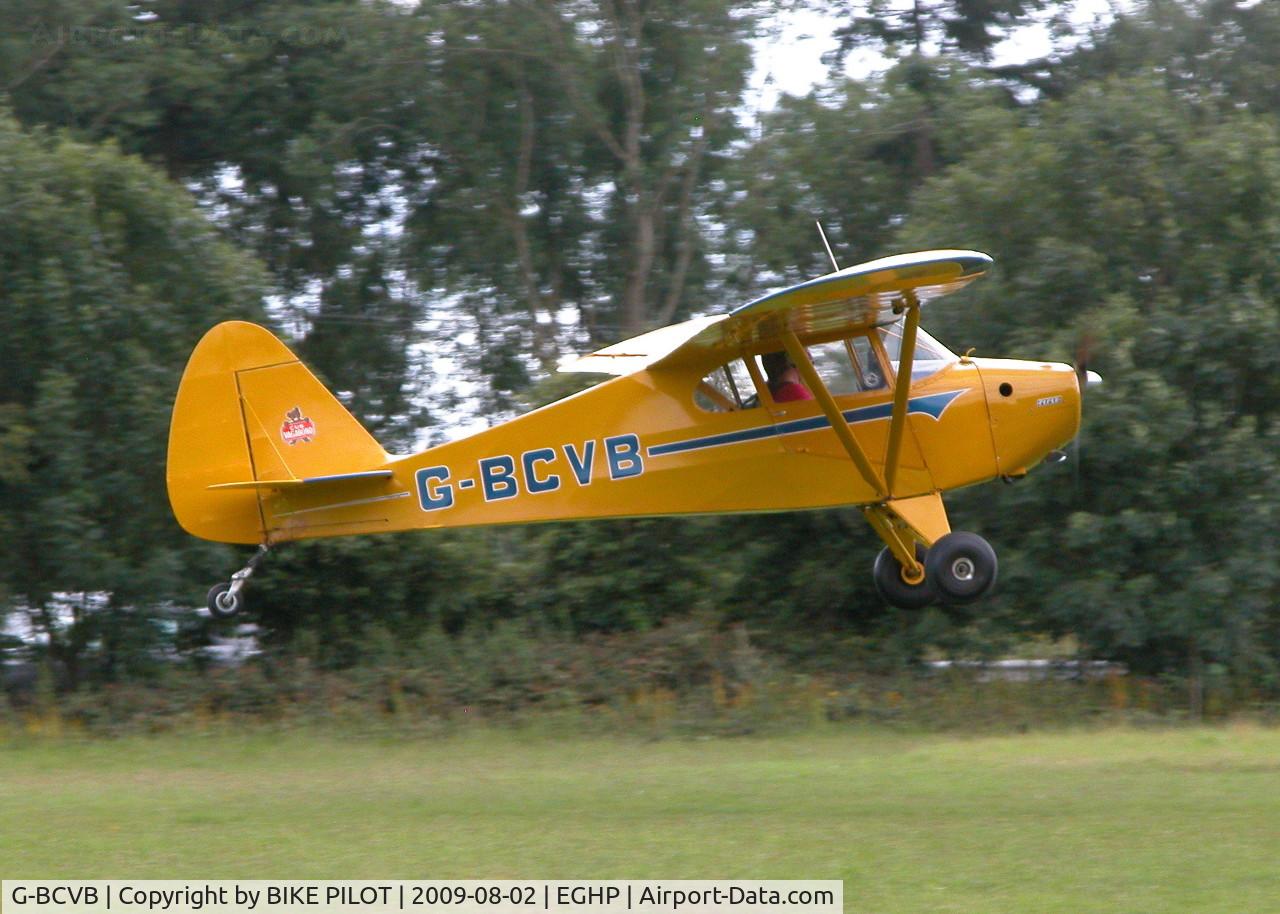 G-BCVB, 1949 Piper PA-17 Vagabond C/N 17-190, RESIDENT VAGABOND DEPARTING RWY 26