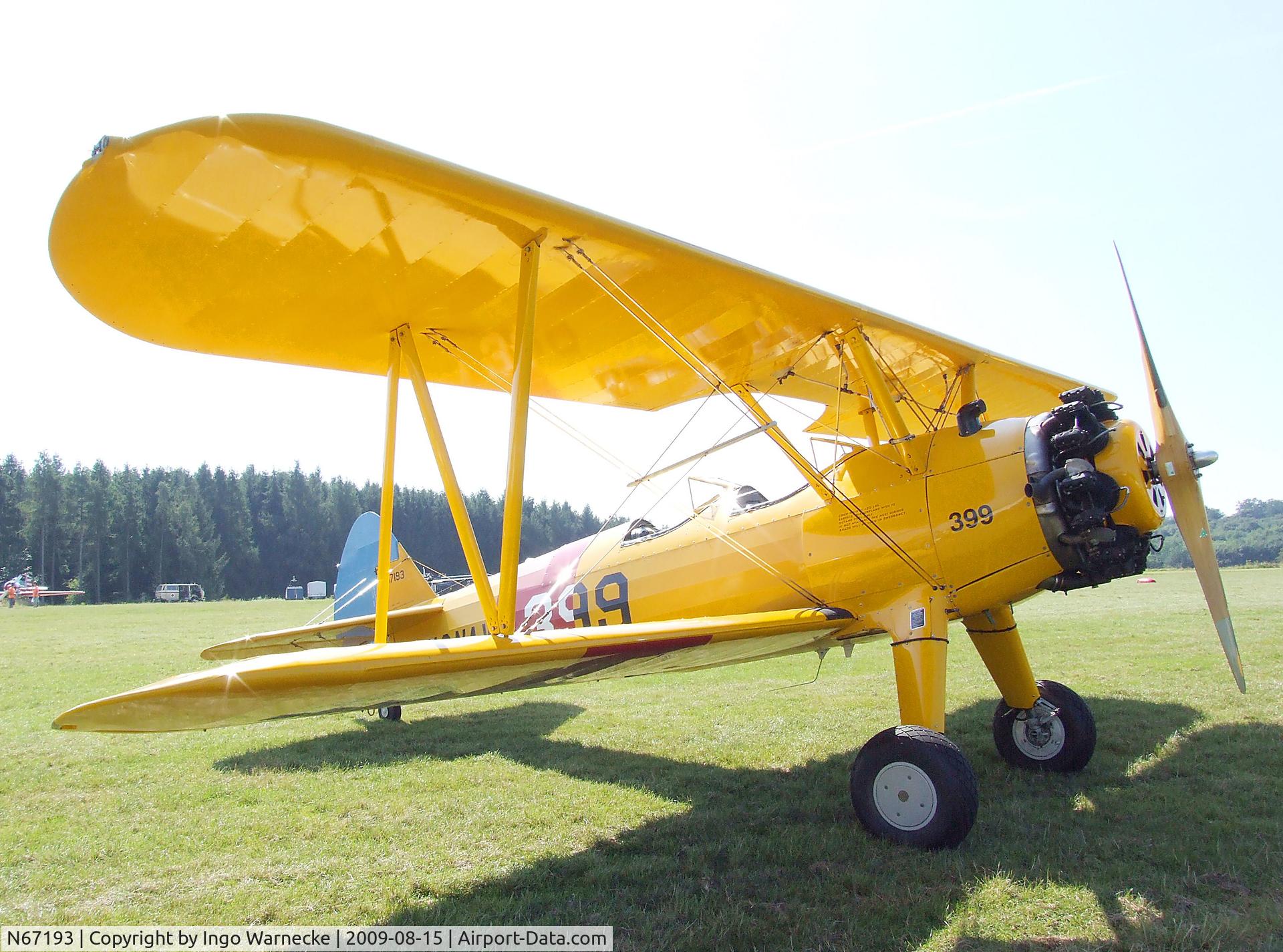 N67193, 1942 Boeing E75 (N2S-5) C/N 75-8116, Boeing E75 (Stearman N2S-5) at the Montabaur airshow 2009