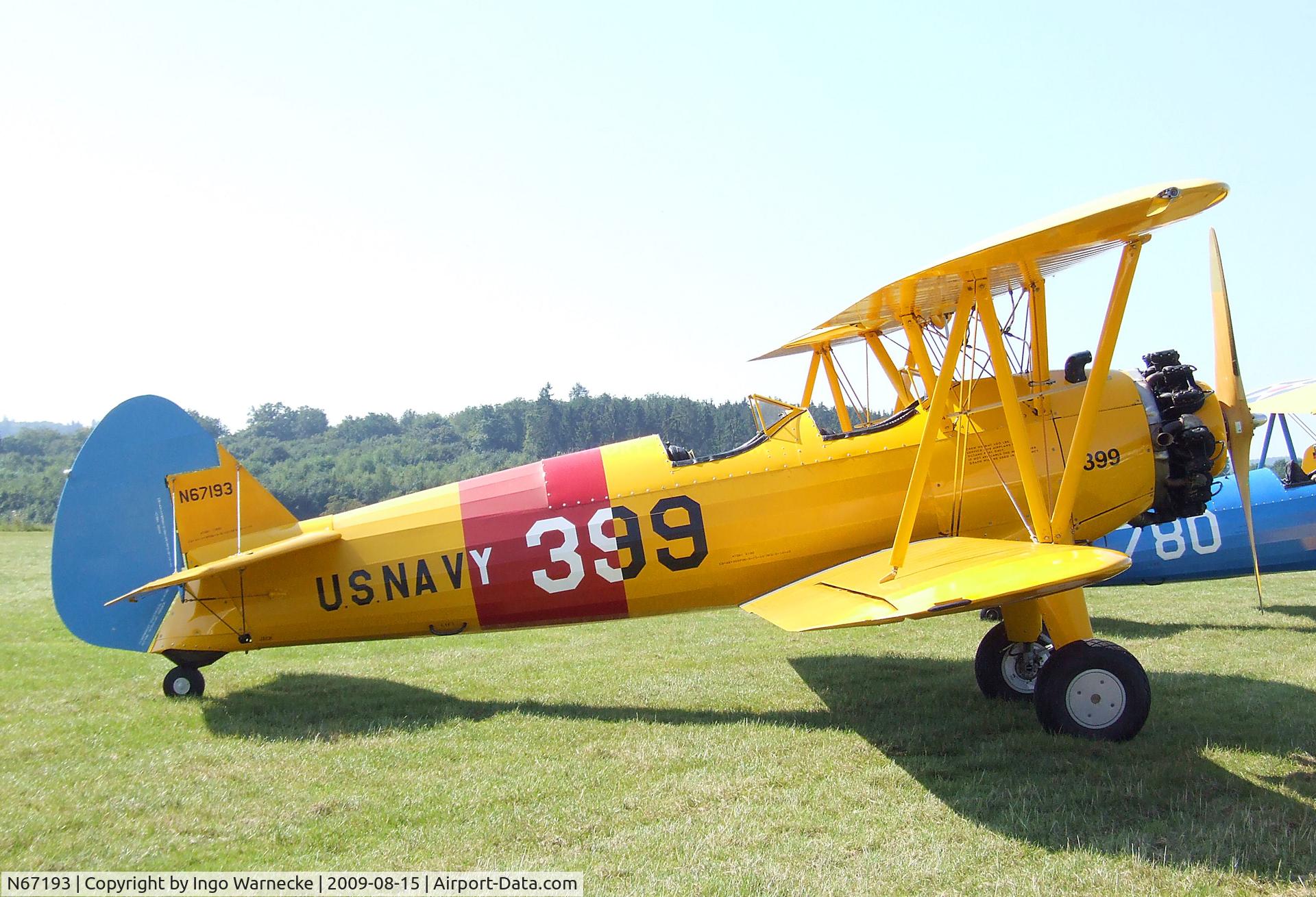 N67193, 1942 Boeing E75 (N2S-5) C/N 75-8116, Boeing E75 (Stearman N2S-5) at the Montabaur airshow 2009