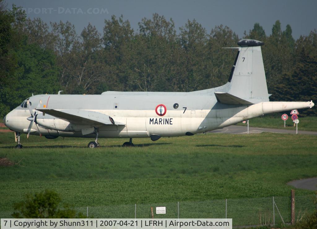 7, Dassault 1150 Atlantic C/N 7, ATL1 preserved on the Navy Base and seen from the road to go to the airport...
