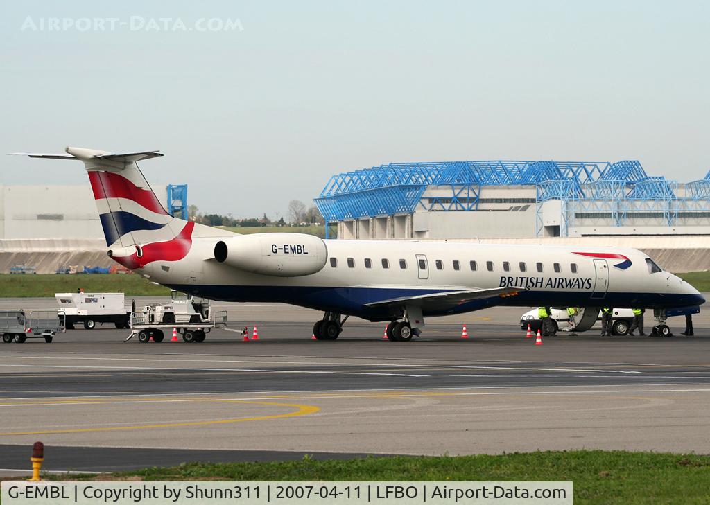 G-EMBL, 1999 Embraer EMB-145EU (ERJ-145EU) C/N 145177, Parked at the old terminal...