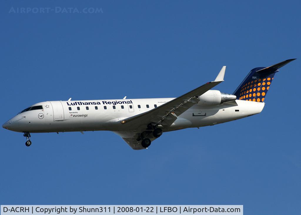 D-ACRH, 2002 Canadair CRJ-200LR (CL-600-2B19) C/N 7738, Landing rwy 32L