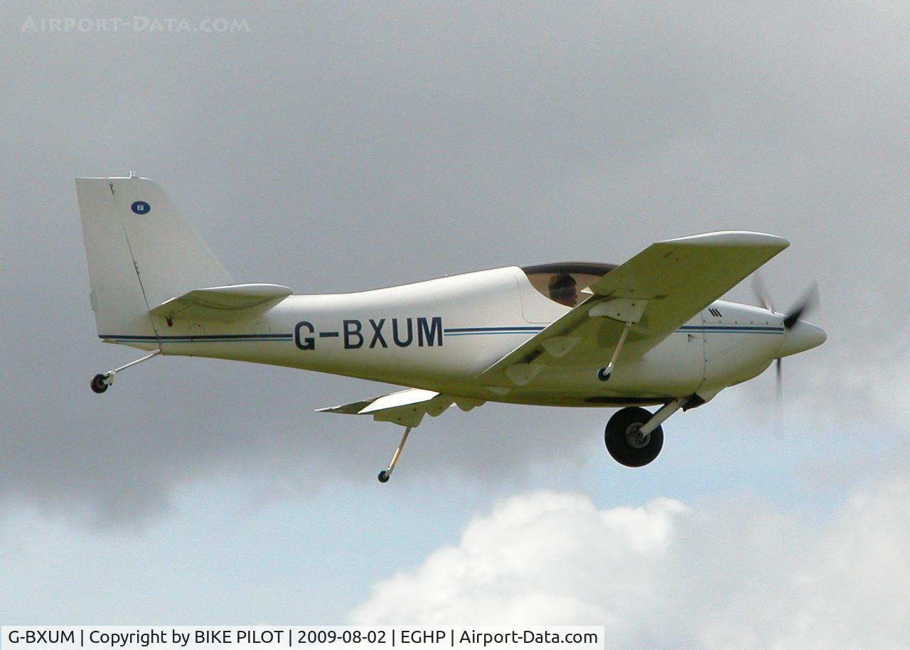 G-BXUM, 1999 Europa Monowheel C/N PFA 247-12611, CLIMB OUT FROM RWY 26
