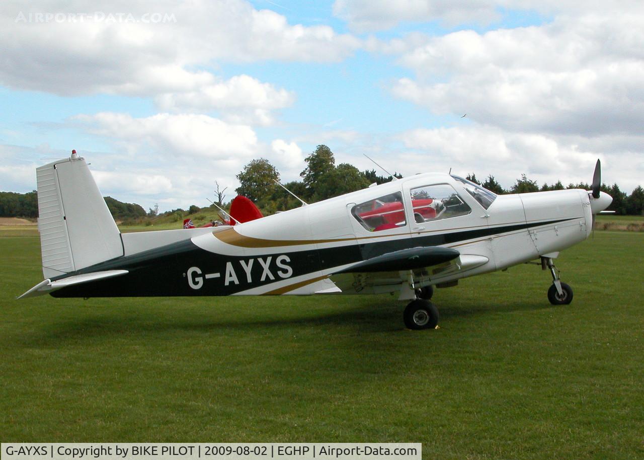 G-AYXS, 1968 SIAI-Marchetti S-205-18R C/N 4-165, FIRST ONE OF THESE I'VE SEEN
