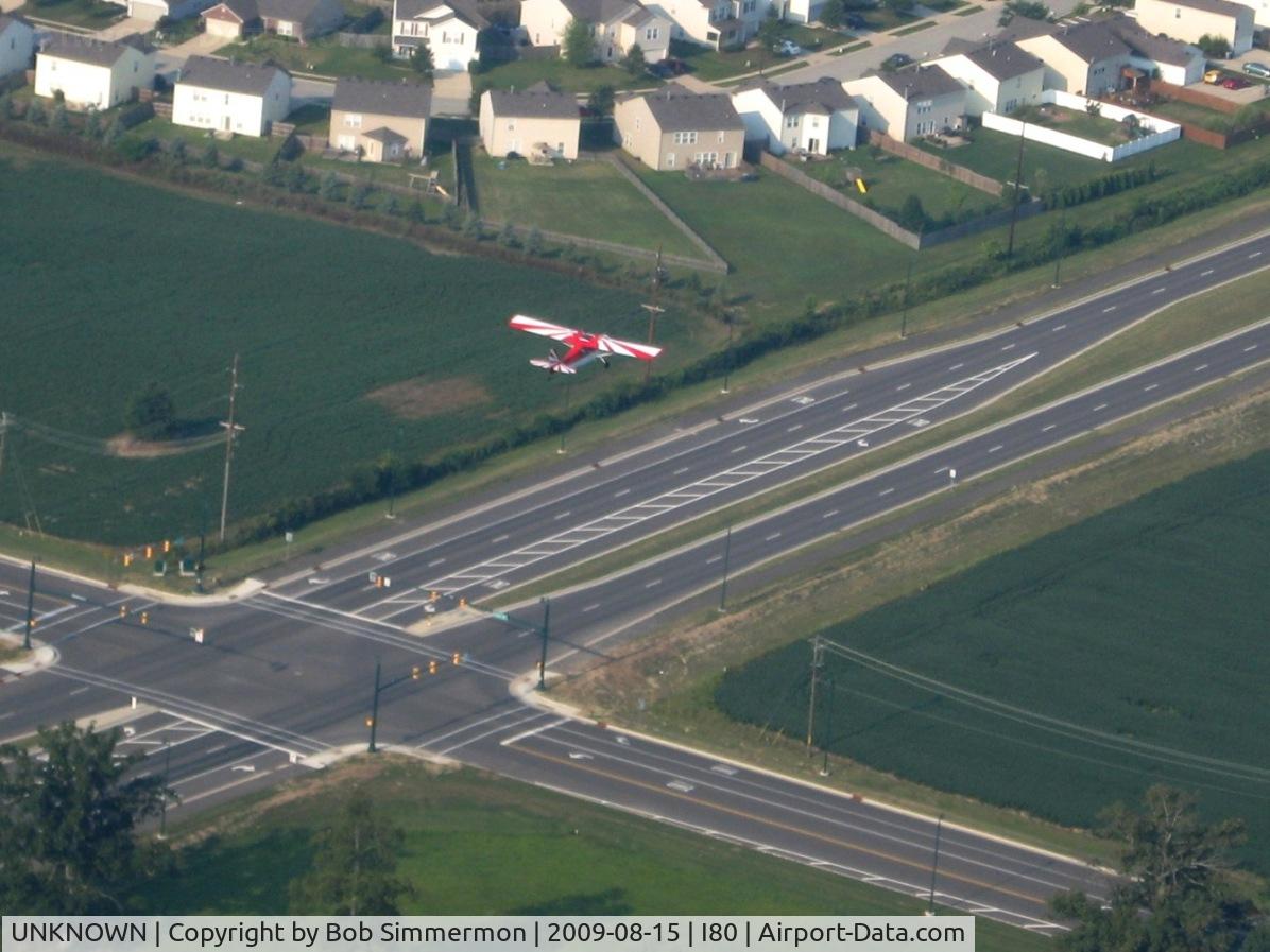 UNKNOWN, Airliners Various C/N Unknown, Champion just departed 27 during the EAA fly-in at Noblesville, IN