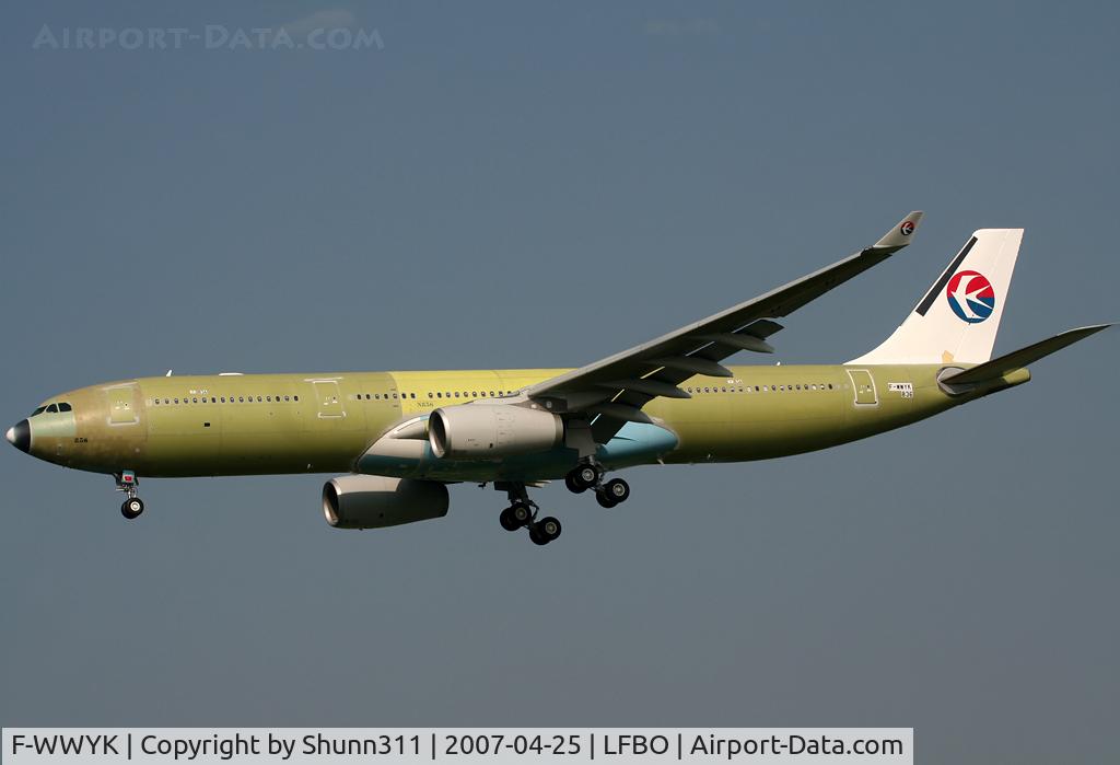 F-WWYK, 2007 Airbus A330-343X C/N 836, C/n 836 - For China Eastern Airlines
