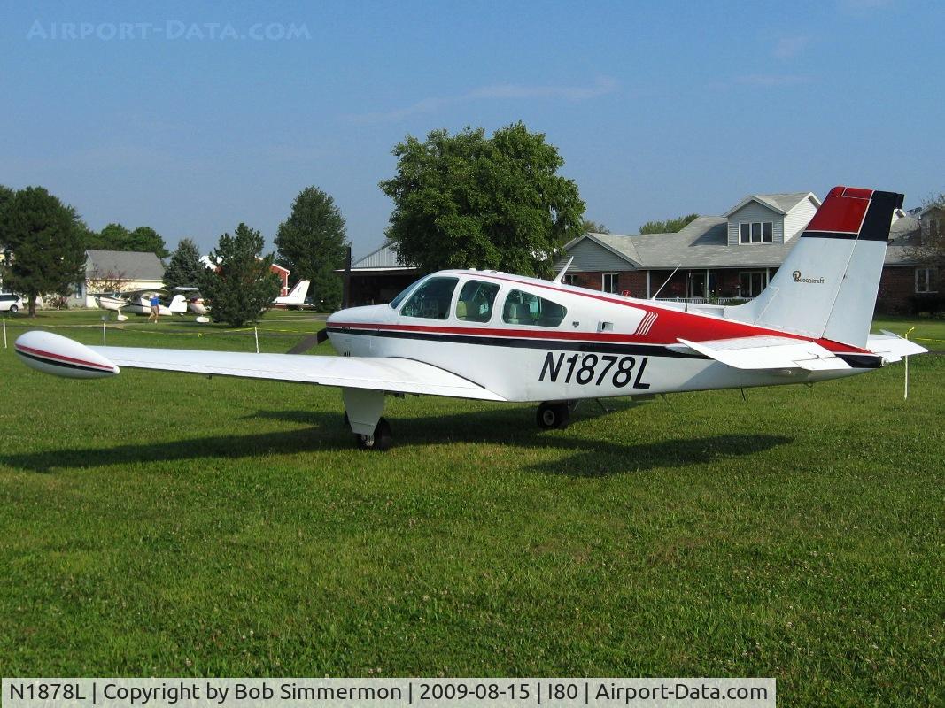 N1878L, 1976 Beech F33A Bonanza C/N CE-651, At the EAA breakfast fly-in - Noblesville, Indiana