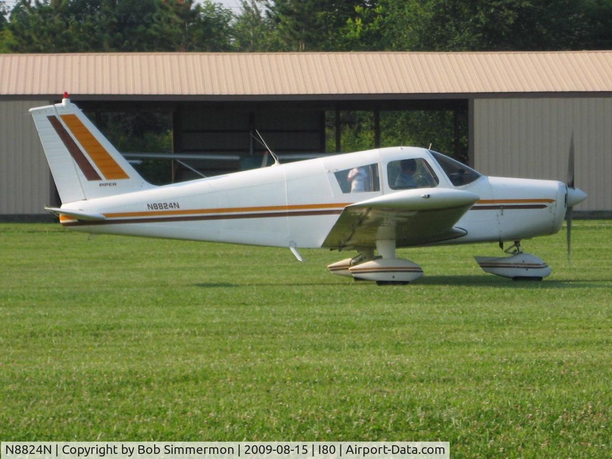 N8824N, 1969 Piper PA-28-140 C/N 28-25672, At the EAA breakfast fly-in - Noblesville, Indiana