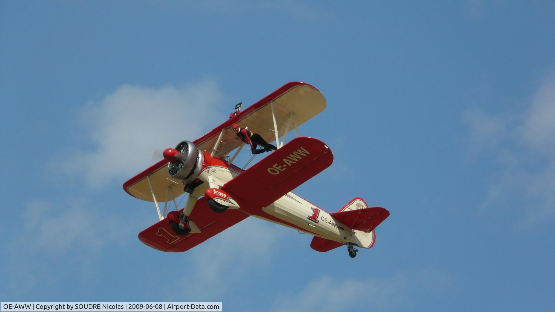 OE-AWW, 1943 Boeing N2S-5 Kaydet (E75) C/N 75-5386, Le Cannet