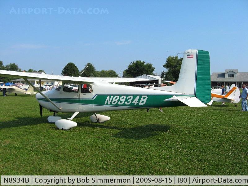 N8934B, 1958 Cessna 172 C/N 36634, At the EAA breakfast fly-in - Noblesville, Indiana