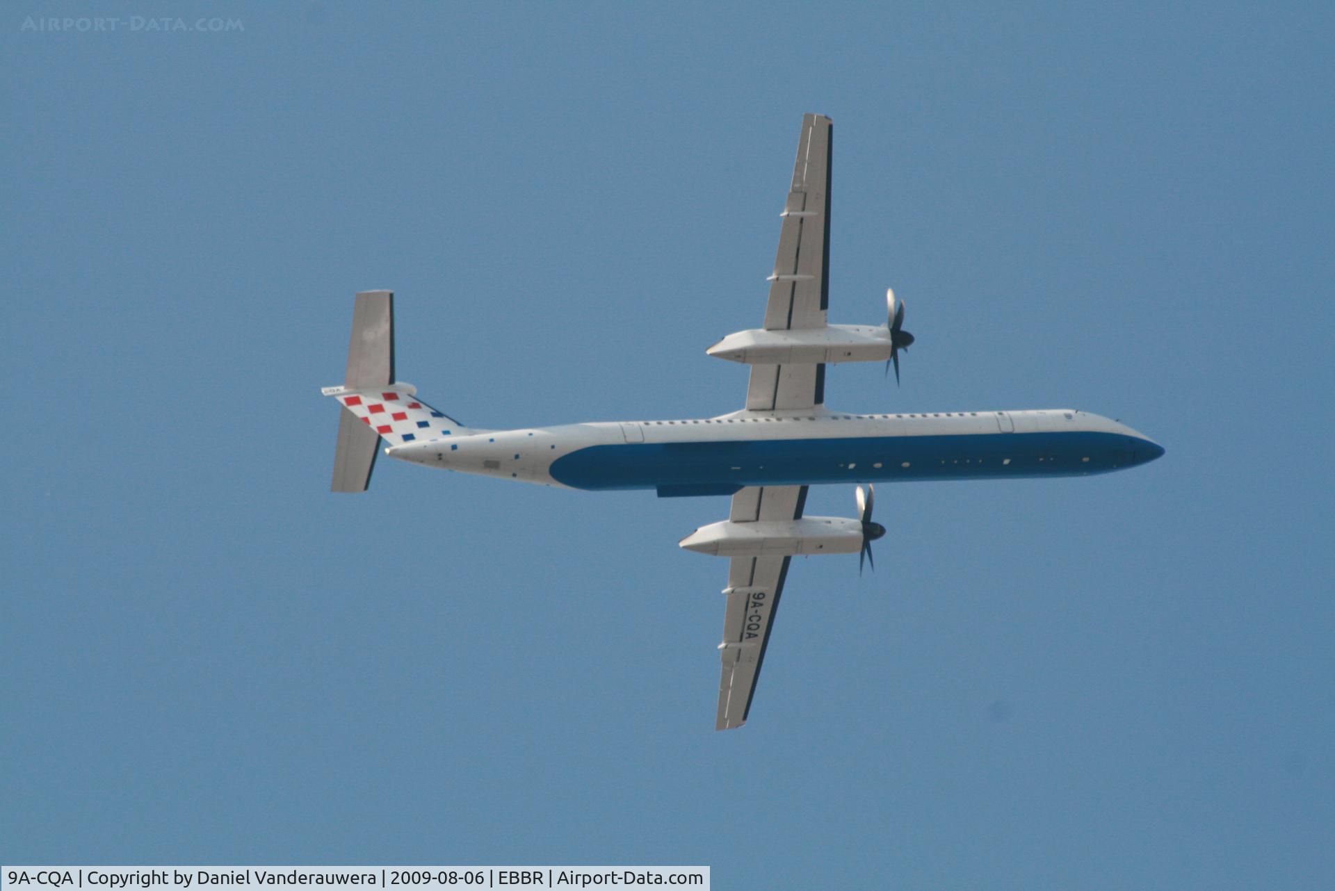 9A-CQA, 2008 De Havilland Canada DHC-8-402Q Dash 8 C/N 4205, Approach to rwy 07L/R