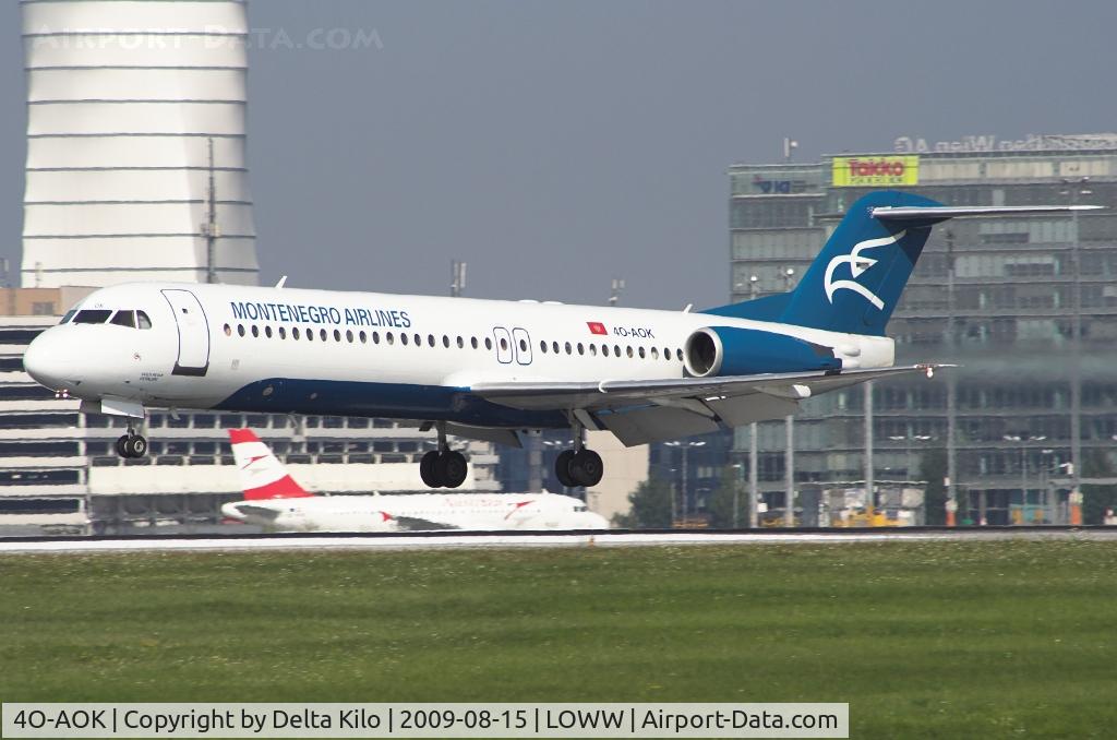 4O-AOK, 1989 Fokker 100 (F-28-0100) C/N 11272, Montenegro Airlines  Fokker 100 (F28-0100)	cn11272