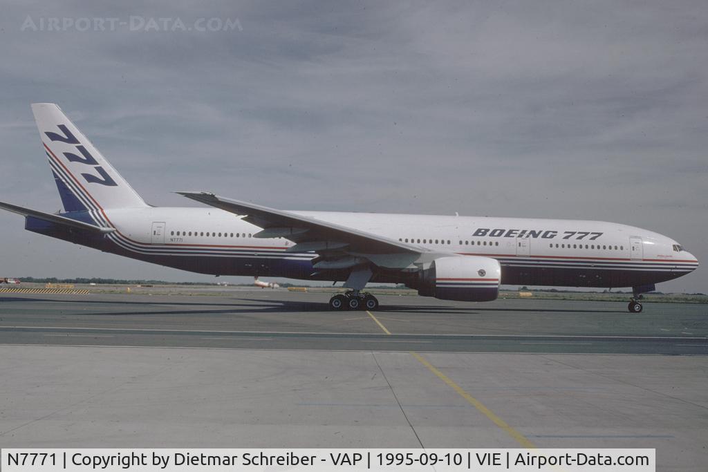 N7771, 1994 Boeing 777-267 C/N 27116, Boeing 777