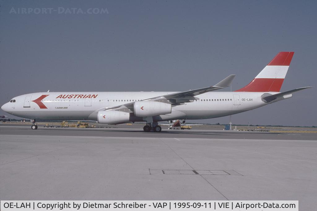 OE-LAH, 1995 Airbus A340-212 C/N 081, Austrian Airlines Airbus 340-200