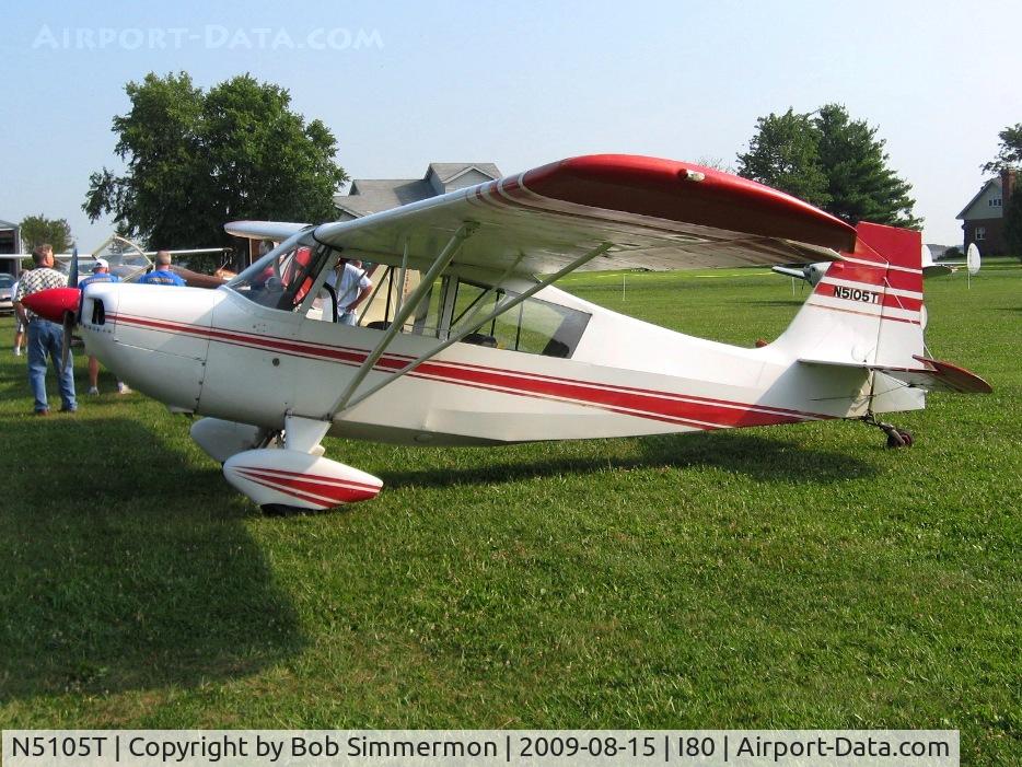N5105T, 1966 Champion 7ECA Citabria C/N 502, At the EAA breakfast fly-in - Noblesville, Indiana