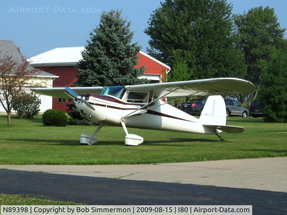 N89398, 1946 Cessna 140 C/N 8430, At the EAA breakfast fly-in - Noblesville, Indiana