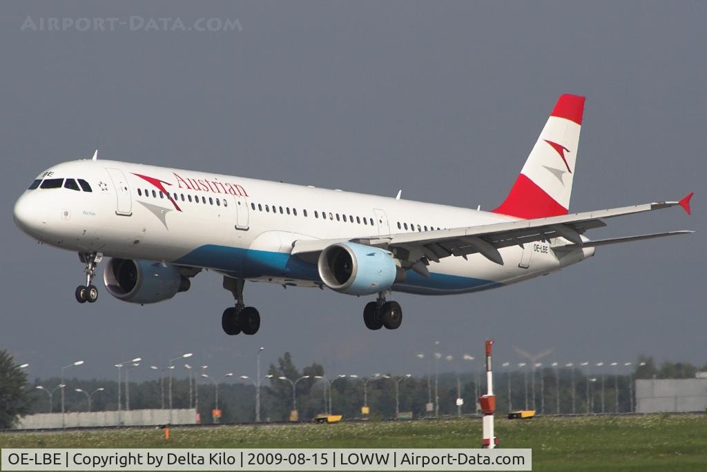 OE-LBE, 1998 Airbus A321-211 C/N 935, AUSTRIAN AIRLINES
