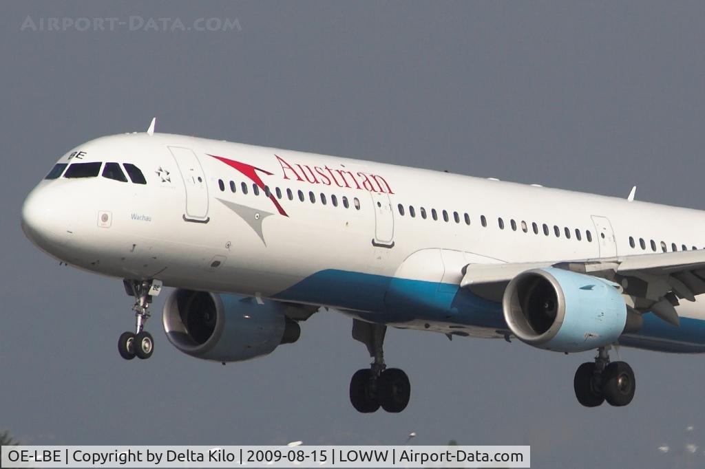 OE-LBE, 1998 Airbus A321-211 C/N 935, AUSTRIAN AIRLINES