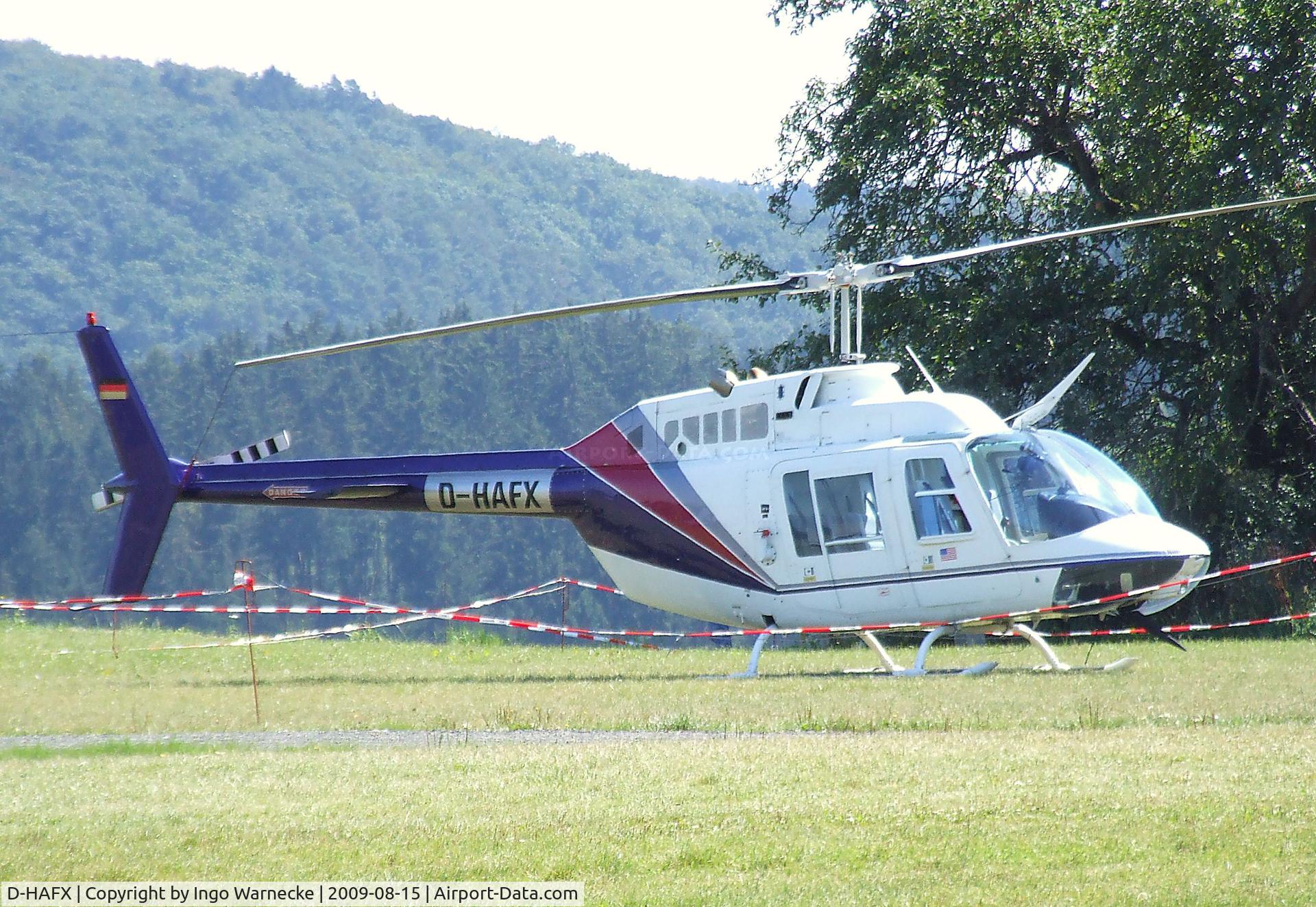 D-HAFX, Bell 206B JetRanger III C/N 3419, Bell 206B JetRanger of Agrarflug Helilift at the Montabaur airshow 2009
