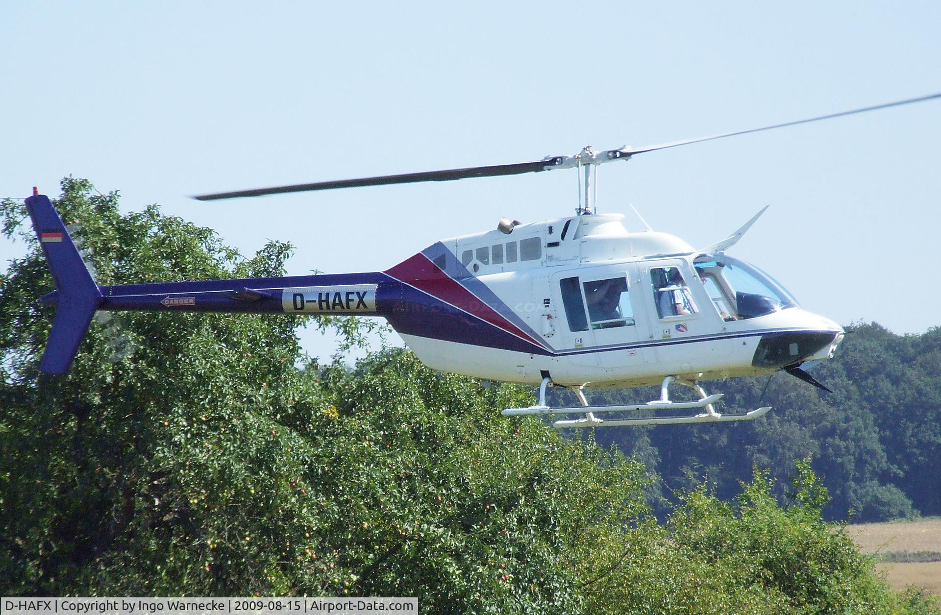 D-HAFX, Bell 206B JetRanger III C/N 3419, Bell 206B JetRanger of Agrarflug Helilift at the Montabaur airshow 2009