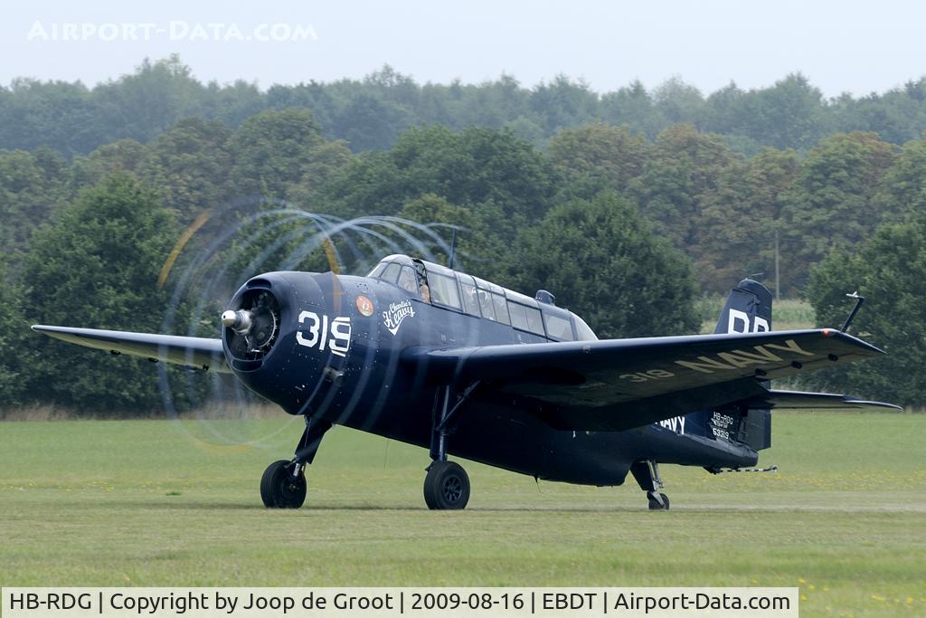 HB-RDG, 1945 Grumman TBM-3R Avenger C/N 3381, The most impressive aircraft at the old timer fly in was this Avenger. It also made the most impressive departure.