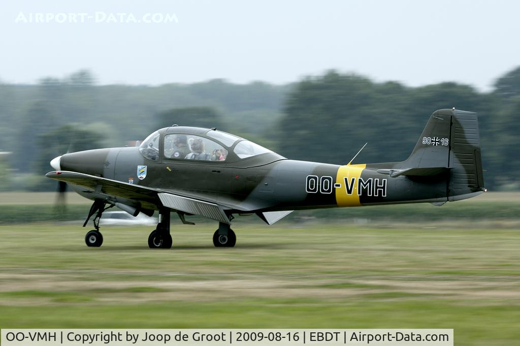 OO-VMH, 1958 Piaggio FWP-149D C/N 026, Take off after the Oldtimer Fly In.