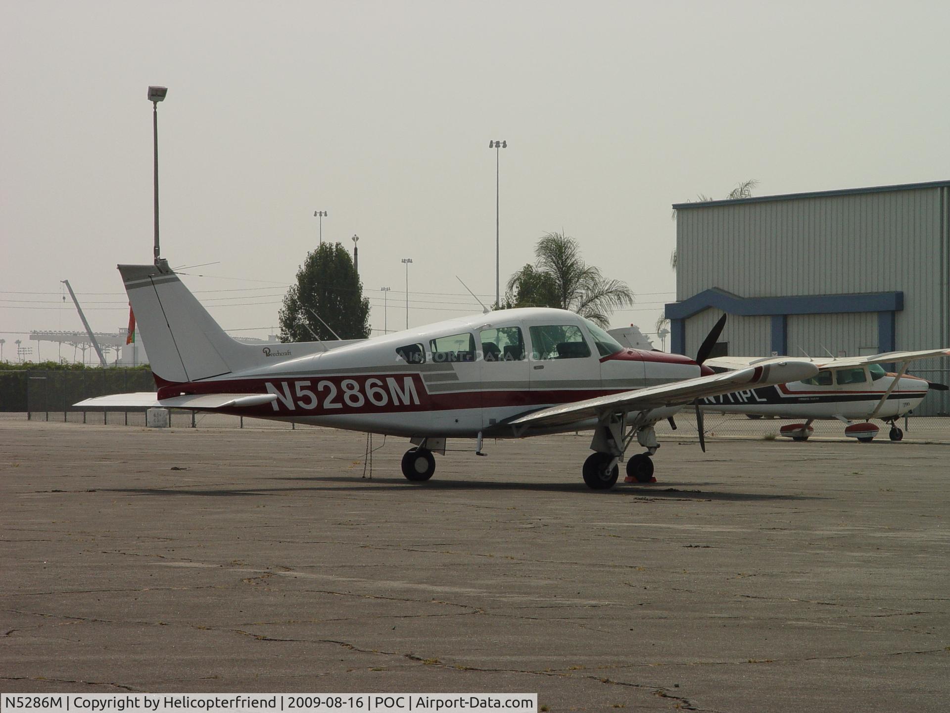 N5286M, 1978 Beech C24R C/N MC-570, Parked at Howard Aviation