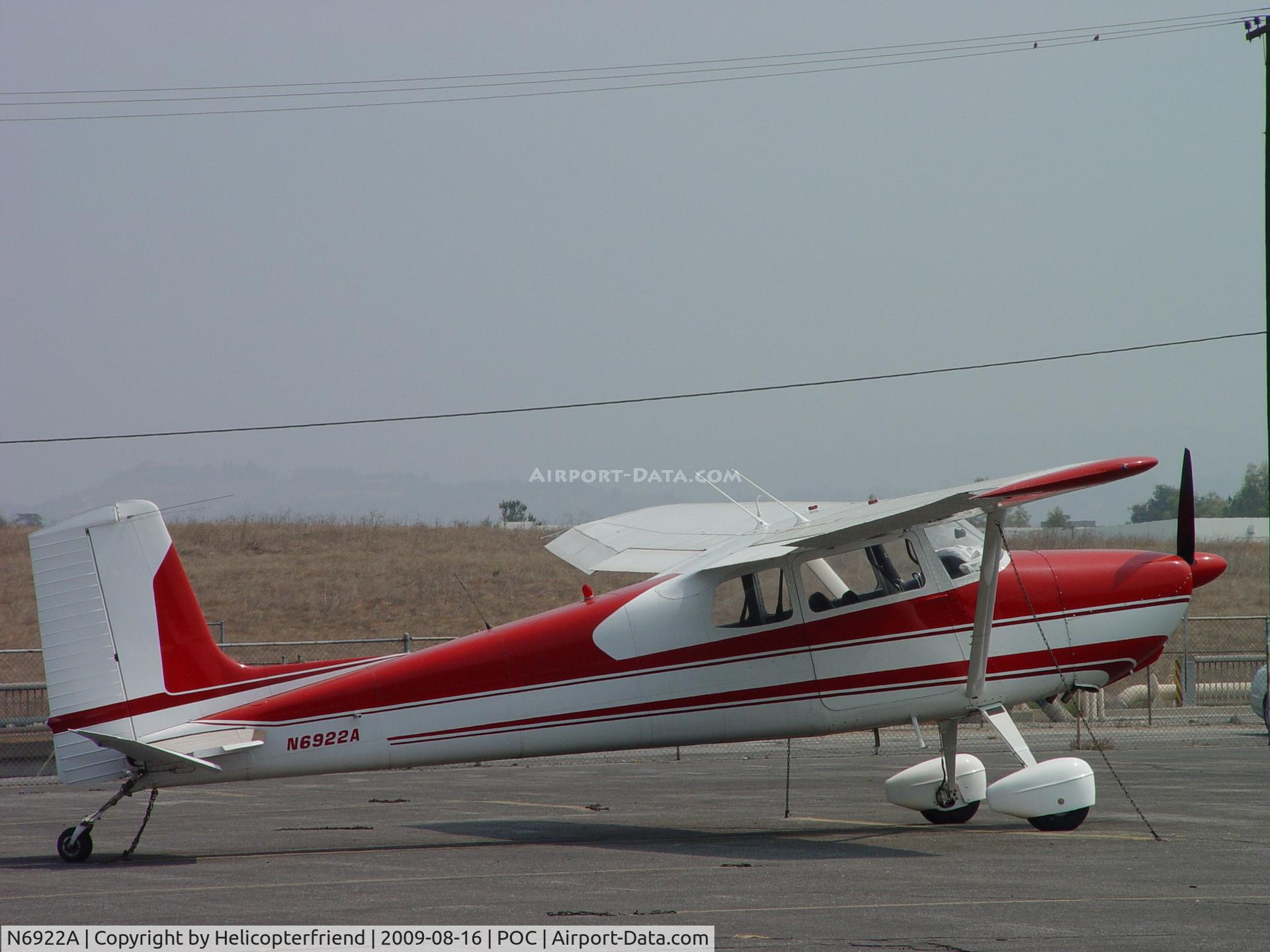 N6922A, 1956 Cessna 172 C/N 29022, Parked at Ballard Aviation Brackett