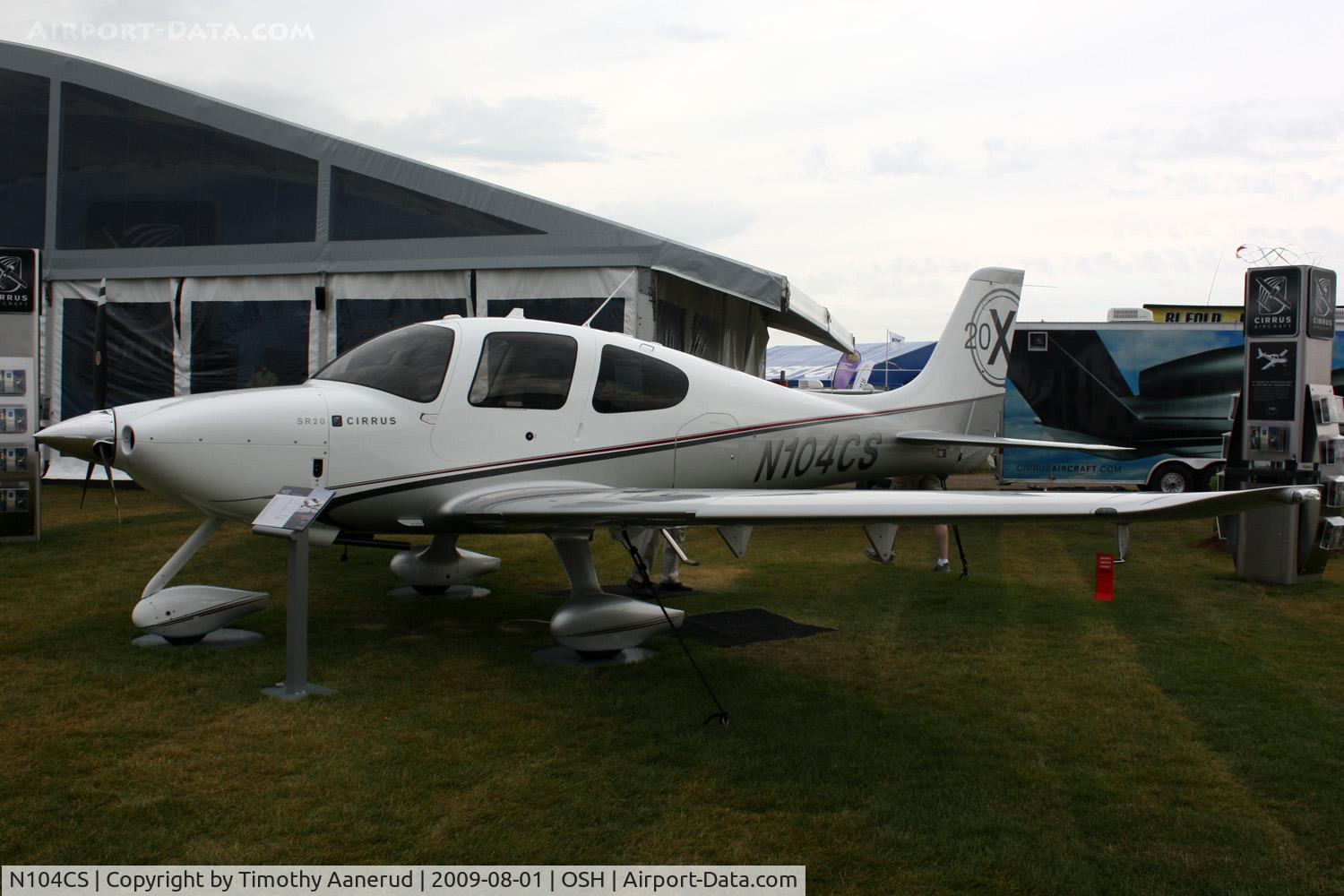 N104CS, 2009 Cirrus SR20 X C/N 2024, Cirrus Design Corp SR20, c/n: 2024