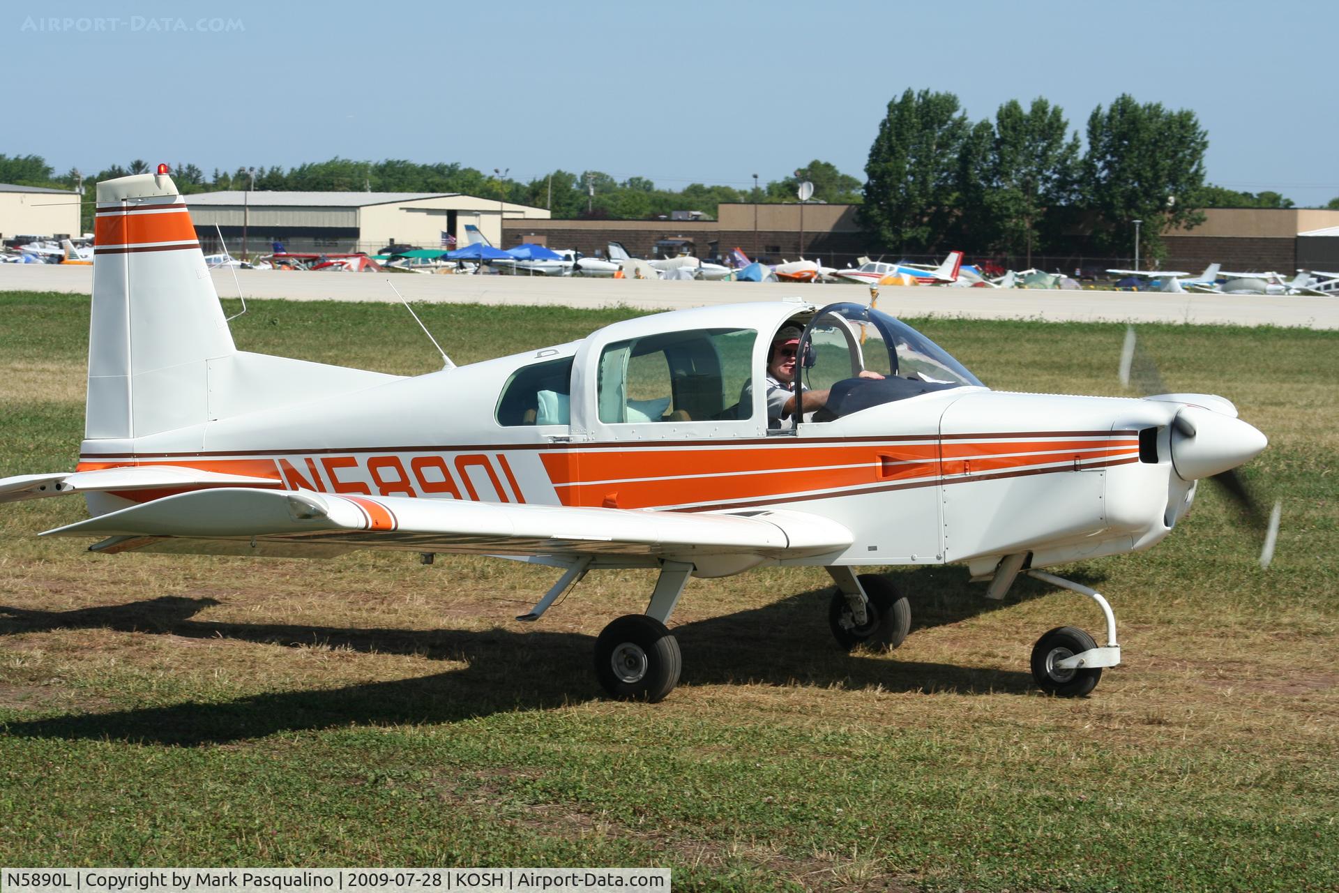 N5890L, 1972 American AA-5 C/N AA5-0240, AA-5